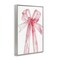 Stupell Industries Watercolor Pink Bow Illustration Framed Giclee, design by LSR Design Studio